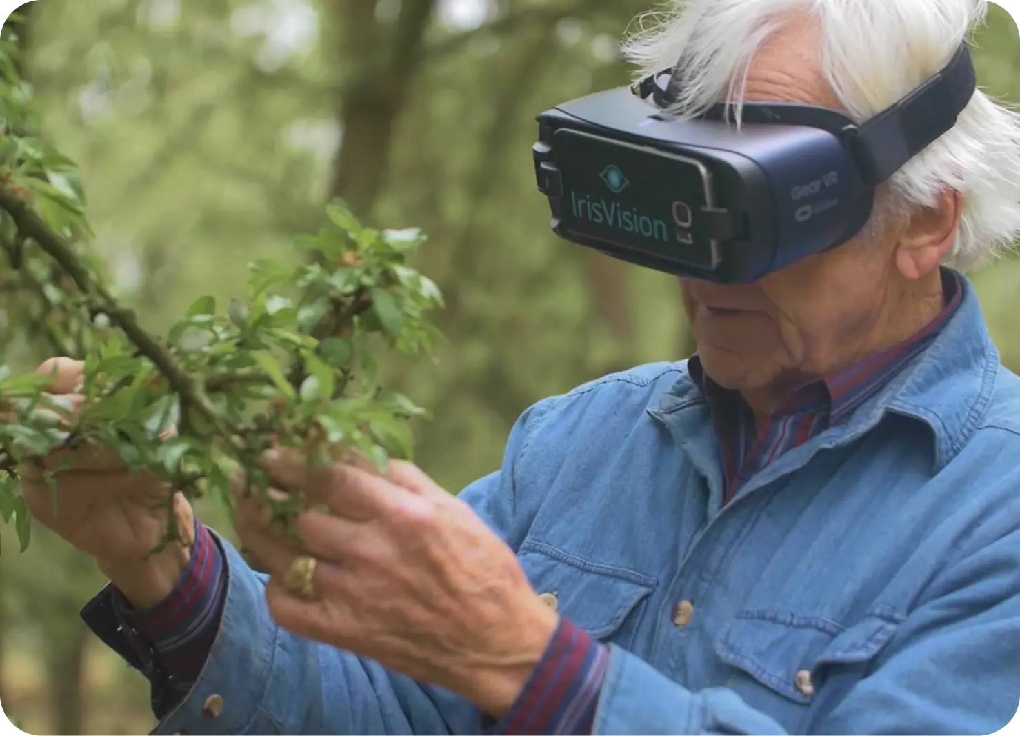 An IrisVision customer
